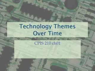 Technology Themes Over Time