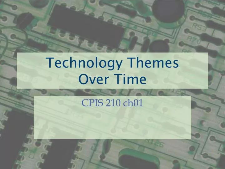 technology themes over time