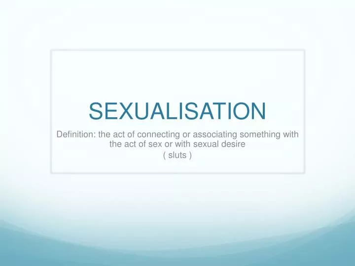 sexualisation