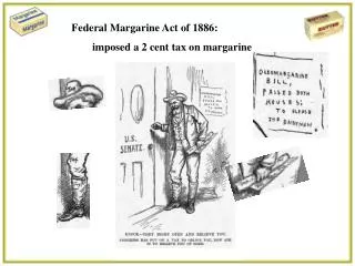 Federal Margarine Act of 1886: