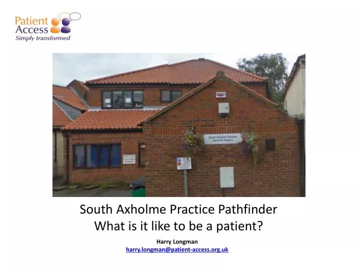 south axholme practice pathfinder what is it like to be a patient