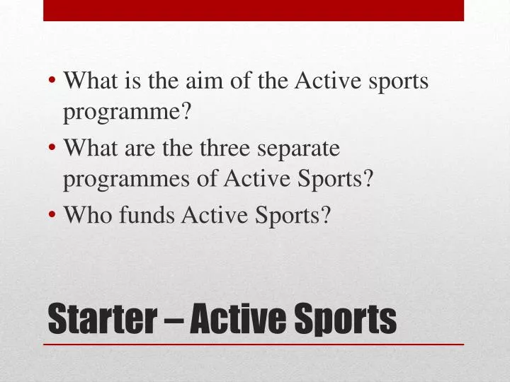 starter active sports