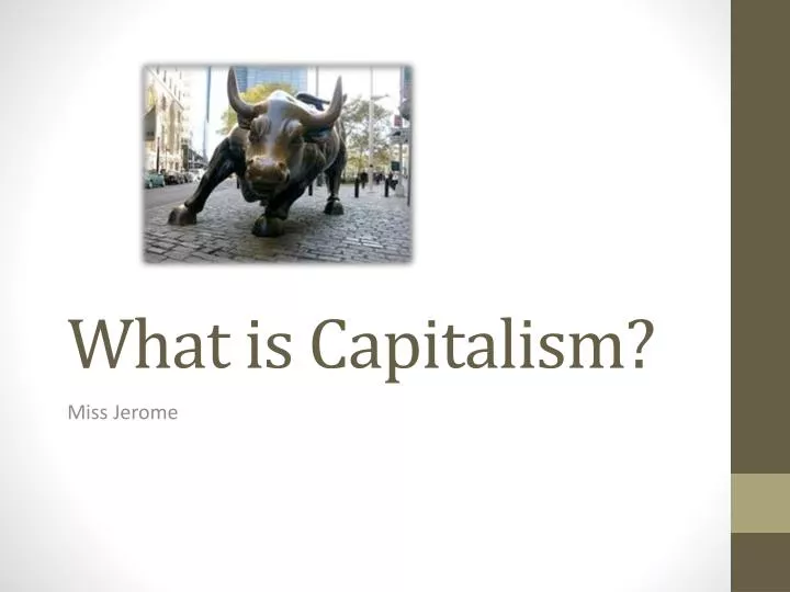 what is capitalism