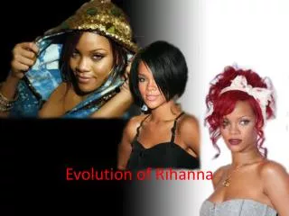 Evolution of Rihanna