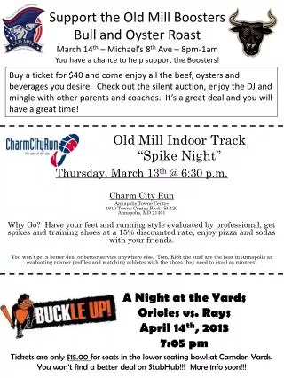 Old Mill Indoor Track “Spike Night”