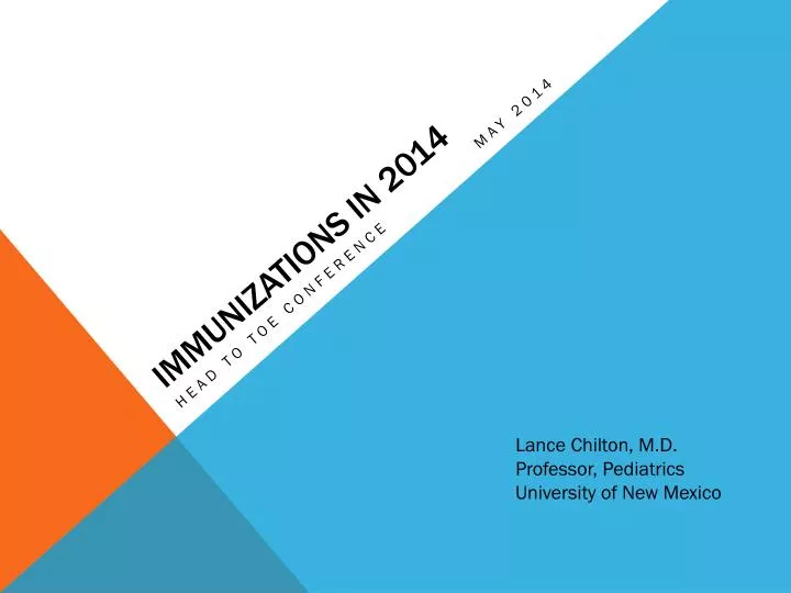 immunizations in 2014