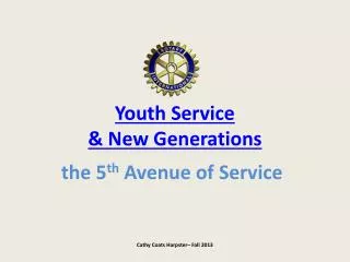 Youth Service &amp; New Generations