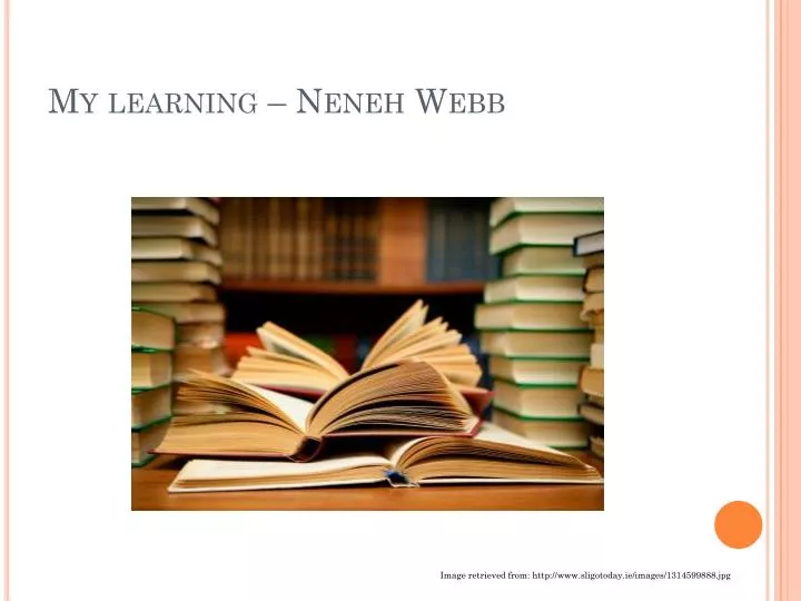 my learning neneh webb