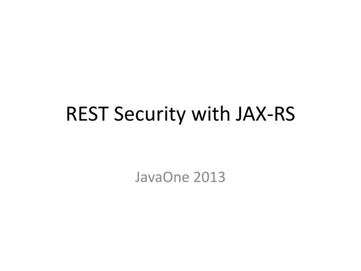 rest security with jax rs