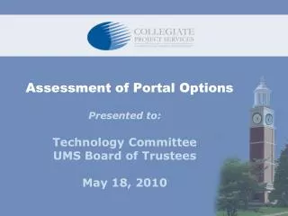 Assessment of Portal Options