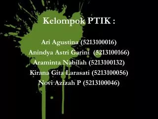 Kelompok PTIK :