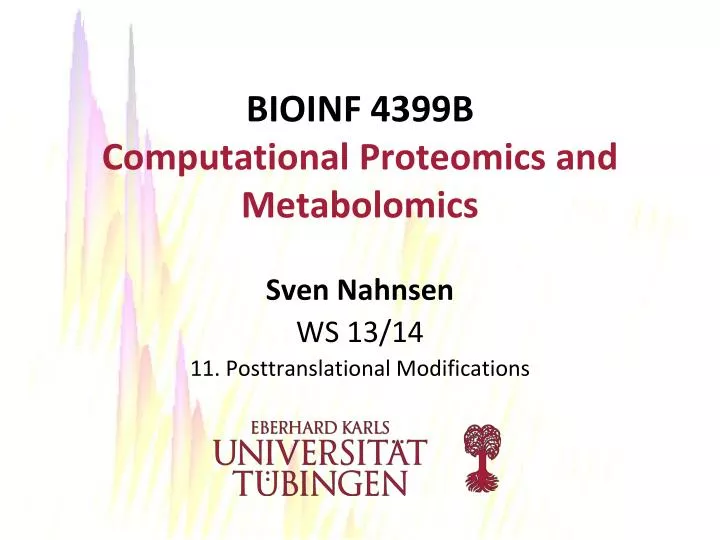 bioinf 4399b computational proteomics and metabolomics
