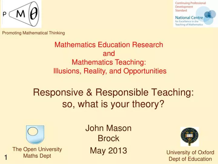 responsive responsible teaching so what is your theory