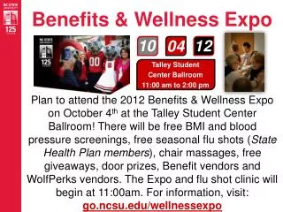 Benefits &amp; Wellness Expo