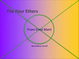 The Four Ethers