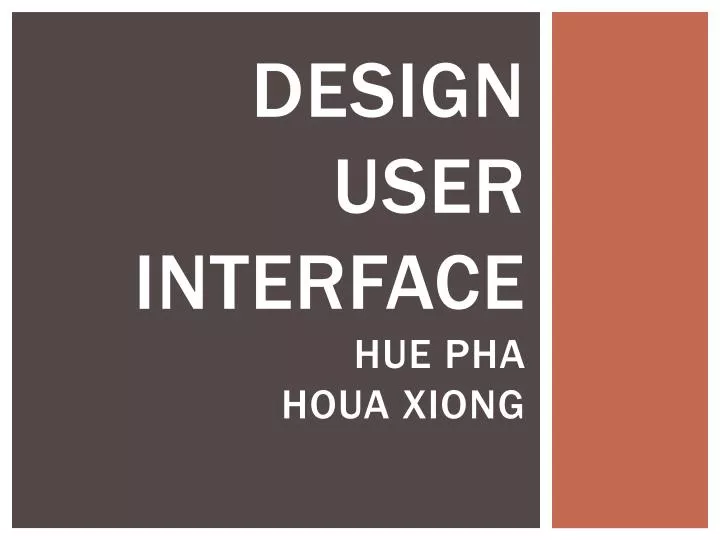 design user interface hue pha houa xiong