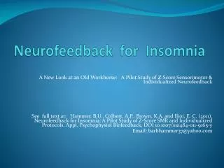 neurofeedback for insomnia