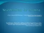 Neurofeedback for Insomnia - slide 1