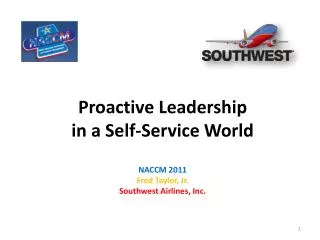 Proactive Leadership in a Self-Service World