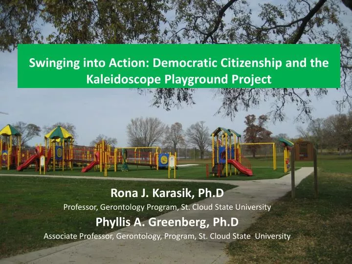 swinging into action democratic citizenship and the kaleidoscope playground project