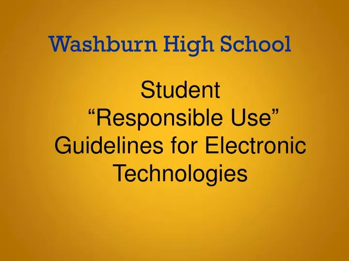 washburn high school