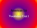 American Lit - slide 1
