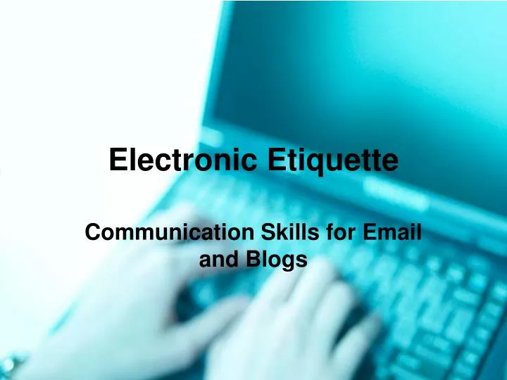 electronic etiquette