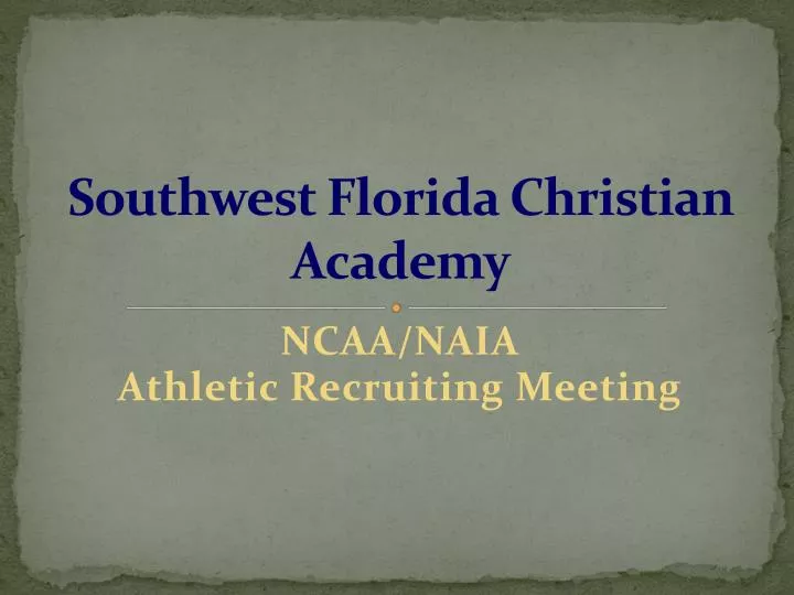 southwest florida christian academy