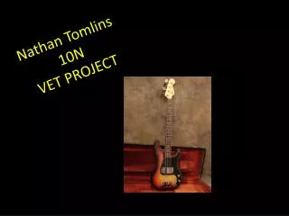 Nathan Tomlins 10N VET PROJECT