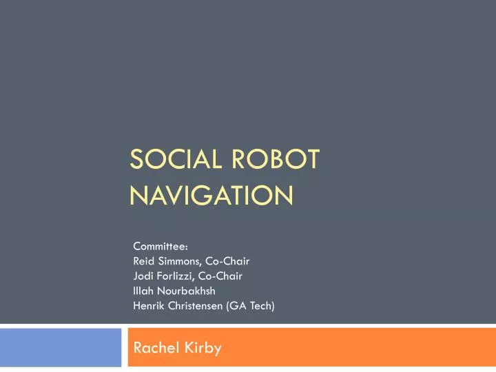 social robot navigation