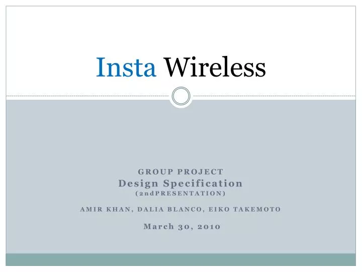 insta wireless