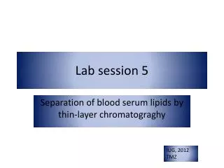 Lab session 5