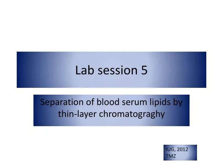 lab session 5