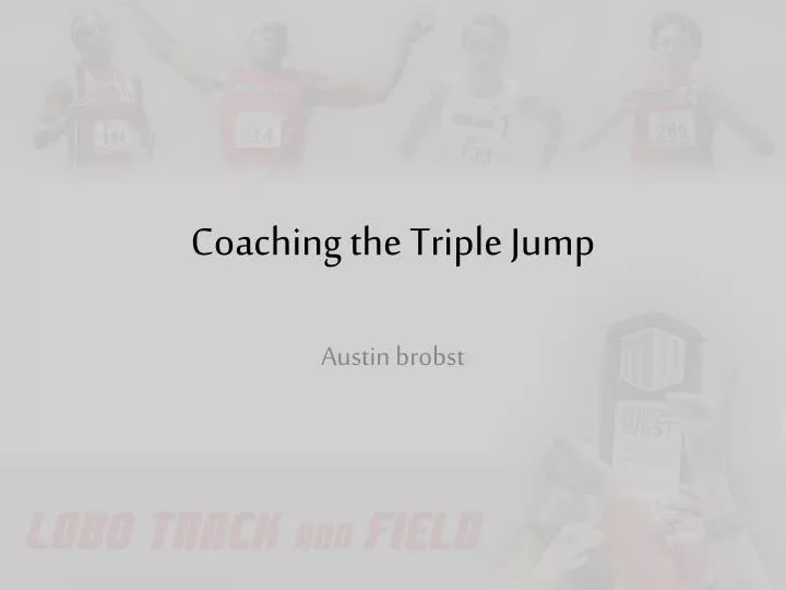 coaching the triple jump