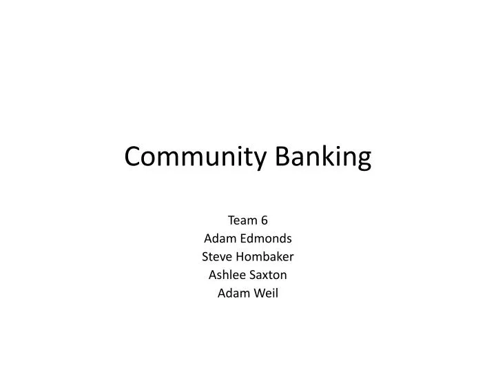 community banking