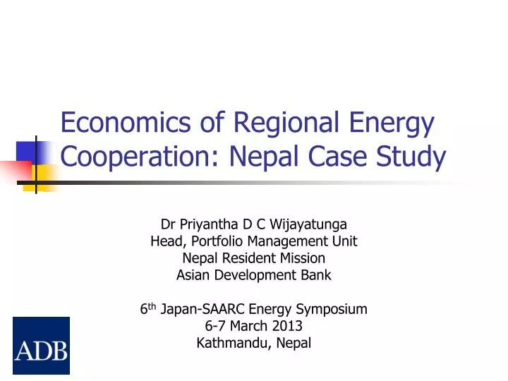 economics of regional energy cooperation nepal case study
