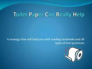 t oilet p a p er c an r eally h elp