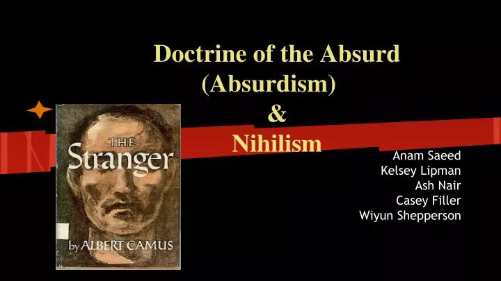 doctrine of the absurd absurdism nihilism