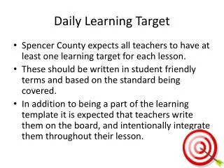 Daily Learning Target