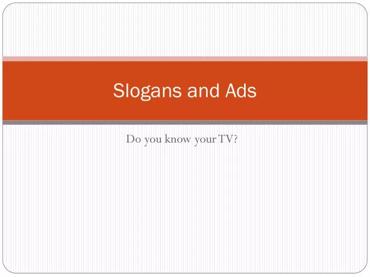 slogans and ads