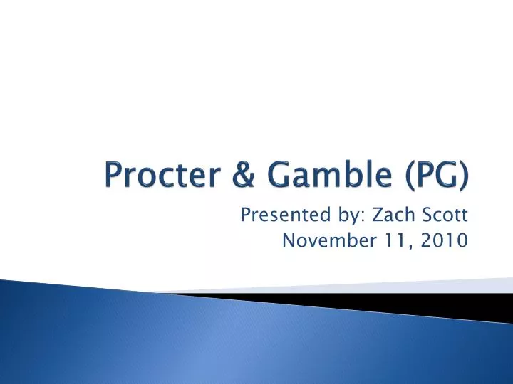procter gamble pg
