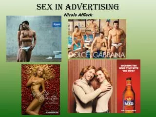 Sex in Advertising Nicole Affleck