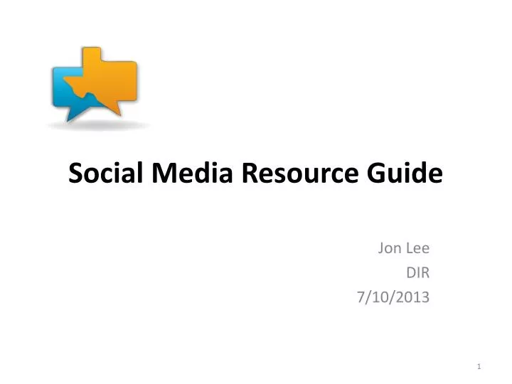 social media resource guide