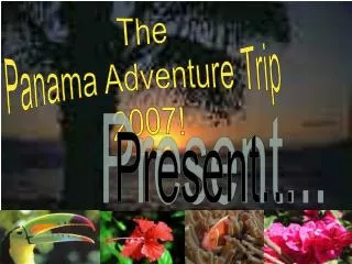 The Panama Adventure Trip 2007!