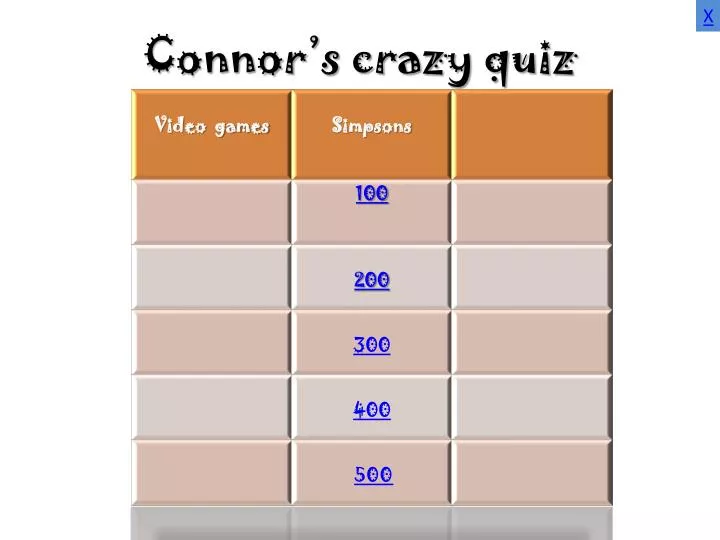 connor s crazy quiz