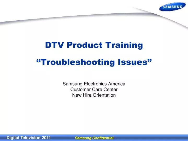dtv product training troubleshooting issues