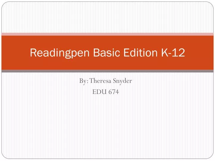 readingpen basic edition k 12