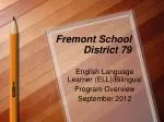 Fremont School District 79 - slide 1
