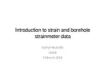 Introduction to strain and borehole strainmeter data