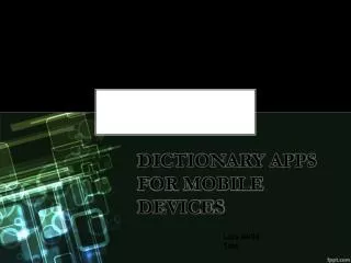 Dictionary apps for mobile devices
